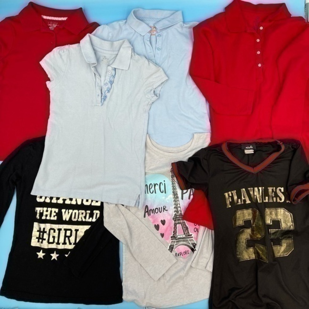 Seven Piece Lot Of Girls Clothing Size 7/8